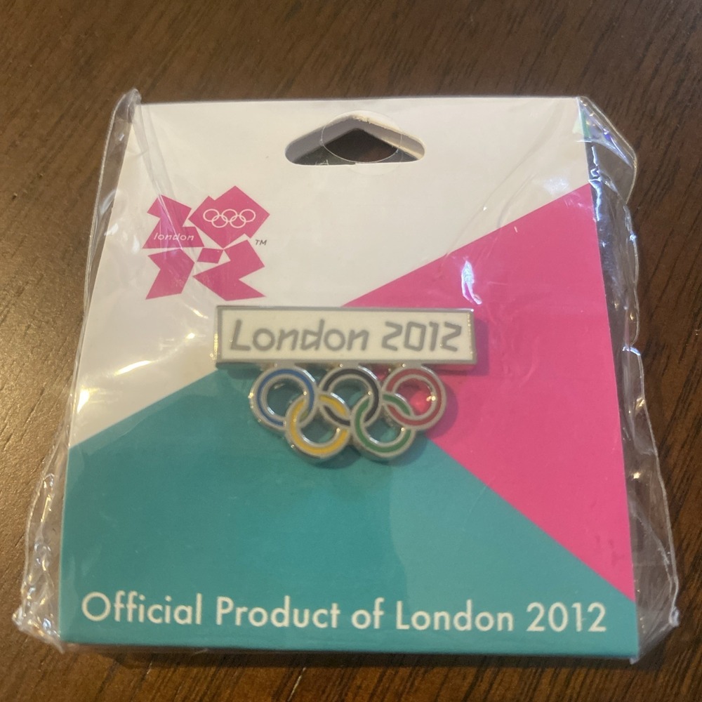 London 2012 Olympic Pin Official Product Aminco International Logo Rings NEW